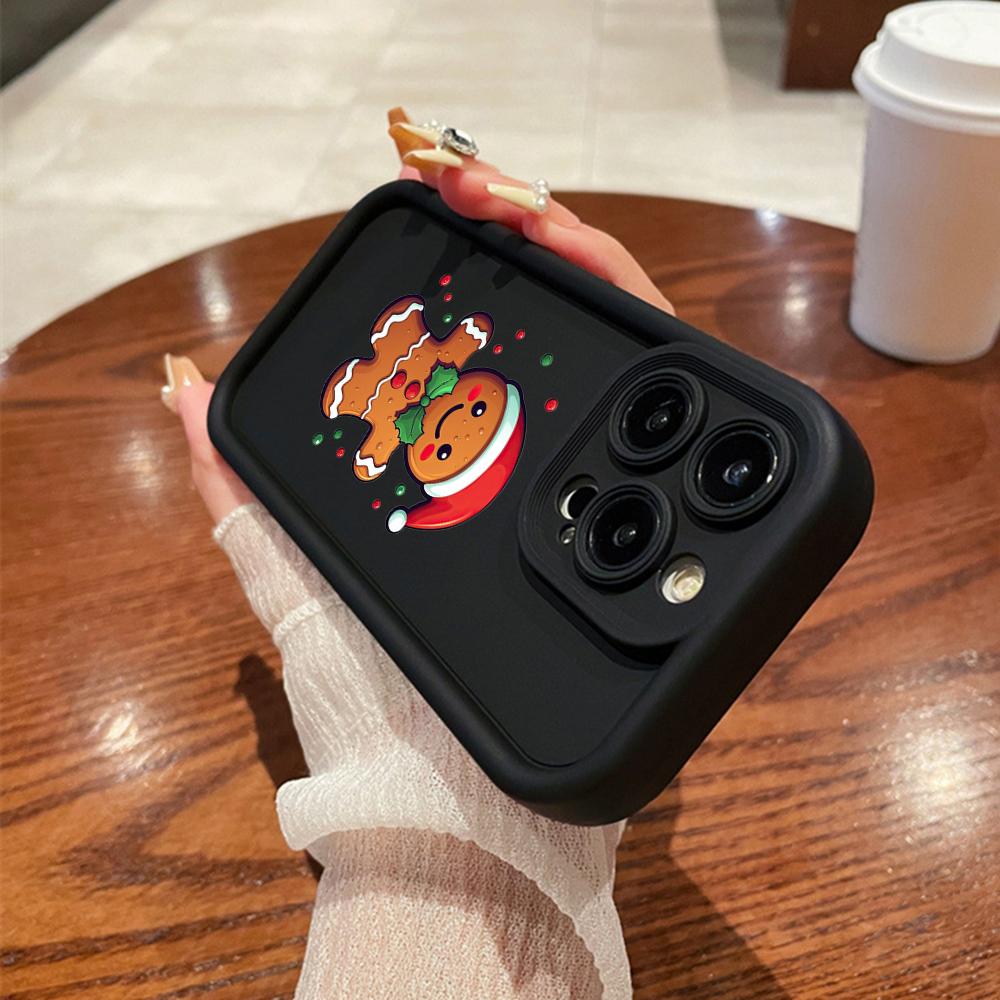 N102 Счастливого Рождества, Нового года, мягкие чехлы для телефонов с ангельскими глазками для iPhone 16, 15, 14, 13, 11, Pro Max, 8, 7, 6s Plus, 12 mini, XR, XS Max, SE, противоударный чехол