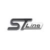 3D Metal ST Line Logo Car Front Grille Emblem Rear Trunk Sticker Badge Decals for Ford ST Fiesta Focus Mondeo Kuga Ranger