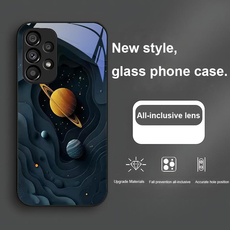 Множество Звездных Вселенных Для Samsung Galaxy S23 24 Plus S20 21 FE S25 Ultra A70 72 73 51 52 53 Закаленное Стекло Чехол для Телефона