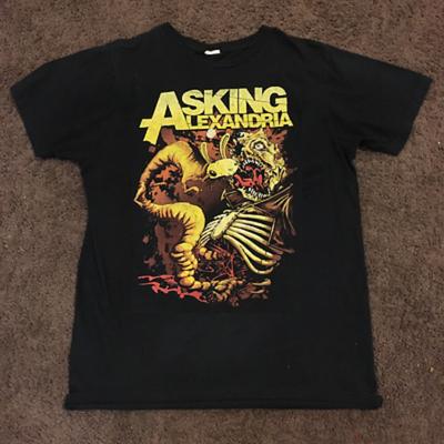 Винтажная футболка Asking Alexandria для мужчин, топы, футболки, мужская, женская, черная, унисекс, все размеры от S до 4XL