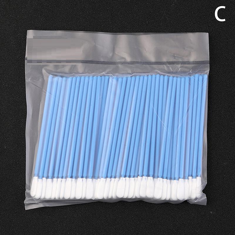 100 шт. Промышленные ватные палочки Нетканые Антистатические Удаление пыли Для Линзы фокусировки волоконного лазера и Защитных окон Инструменты для очистки
