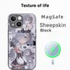 Re zero милая девушка классический аниме-узор Чехол для телефона Для iPhone 17 16 15 14 13 12 Plus Pro Max Высококачественный Роскошный Magsafe Овчина