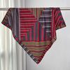 1116 autumn and winter new fashion versatile silk wool silk scarf 61cm Paris Hongqiao medium square scarf silk wool shawl