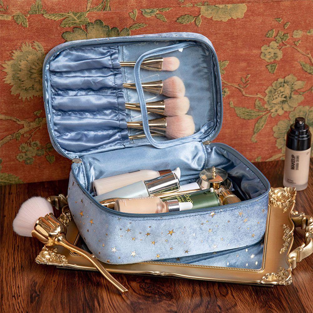 Bags Large Capacity Wash Handbags Makeup Bag Toiletry Case Lipstick Bags Velvet Cosmetic Bag