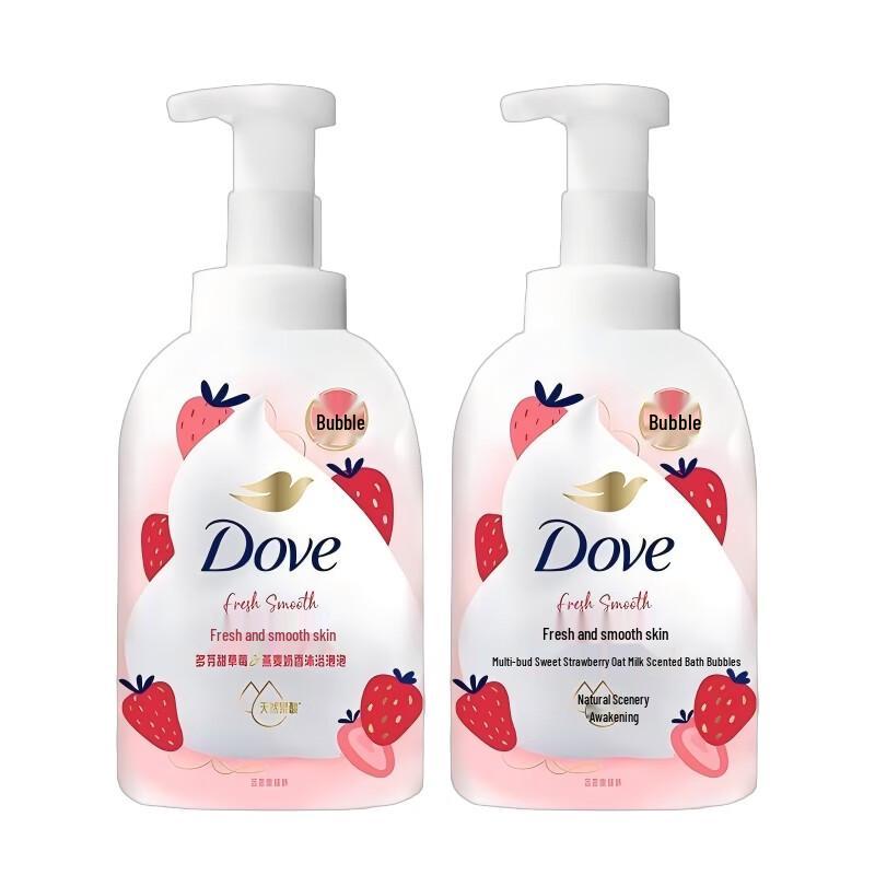 DOVE Сладкая клубника и овсяное молоко для ванны