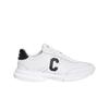 Runner Cr-02 Low Lace-up Sneakers In Calfskin Optic White Black