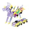 Transformable Flying Dragon Car Toy Collision Deformation Educational 2-In-1 Mini Transforming Dragon Vehicle Toy Toddlers Boys Girls Birthday Gift