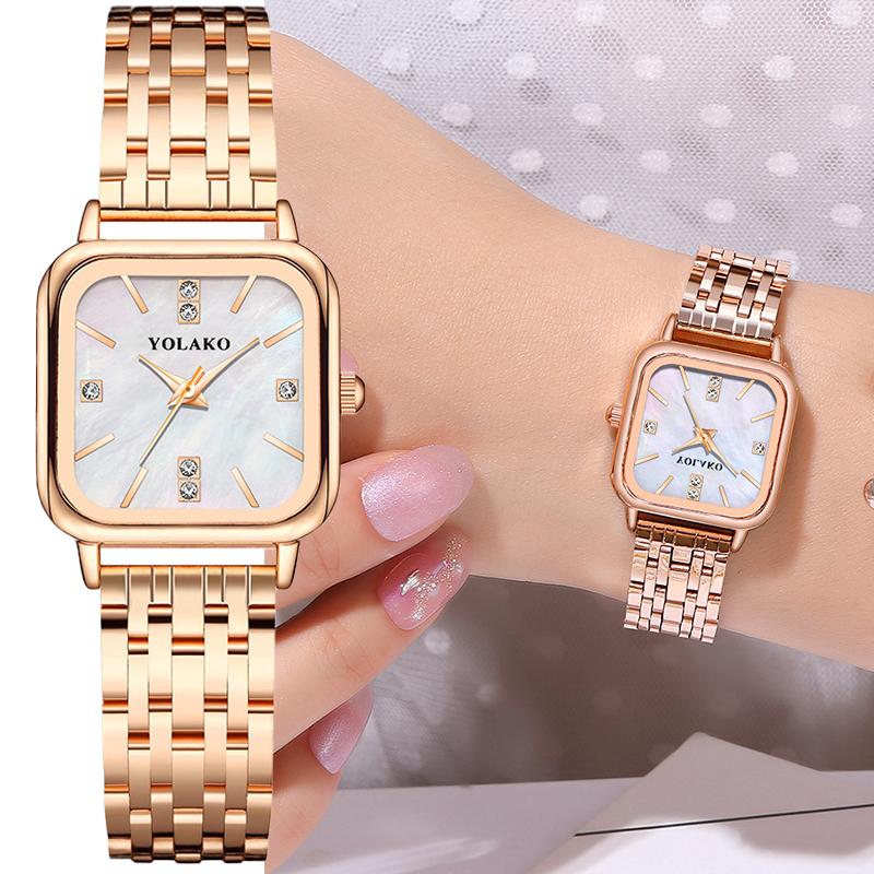Elegant Ladies Quartz Watches Fashion Design Square Women's Wristwatches Best Gifts Clock for Wife,Family,Friend