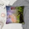 Подушка-наволочка для фильма W-Wicked Квадратная Двусторонняя печать Короткий плюш Чехол для диванной подушки Спальня Прикроватная подушка
