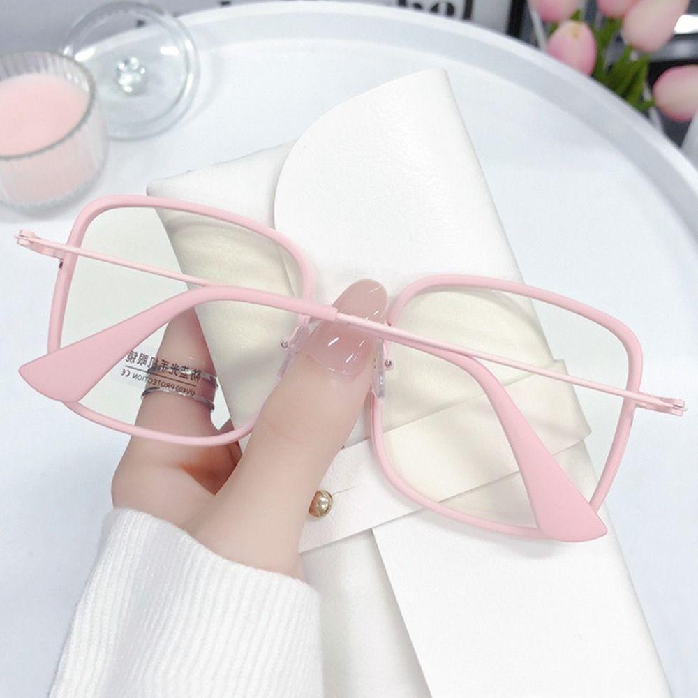 Portable Blue Ray Blocking Anti-Blue Light Glasses Eye Protection Metal Square Eyeglasses Ultralight Pc Frame Eyewear Men Women