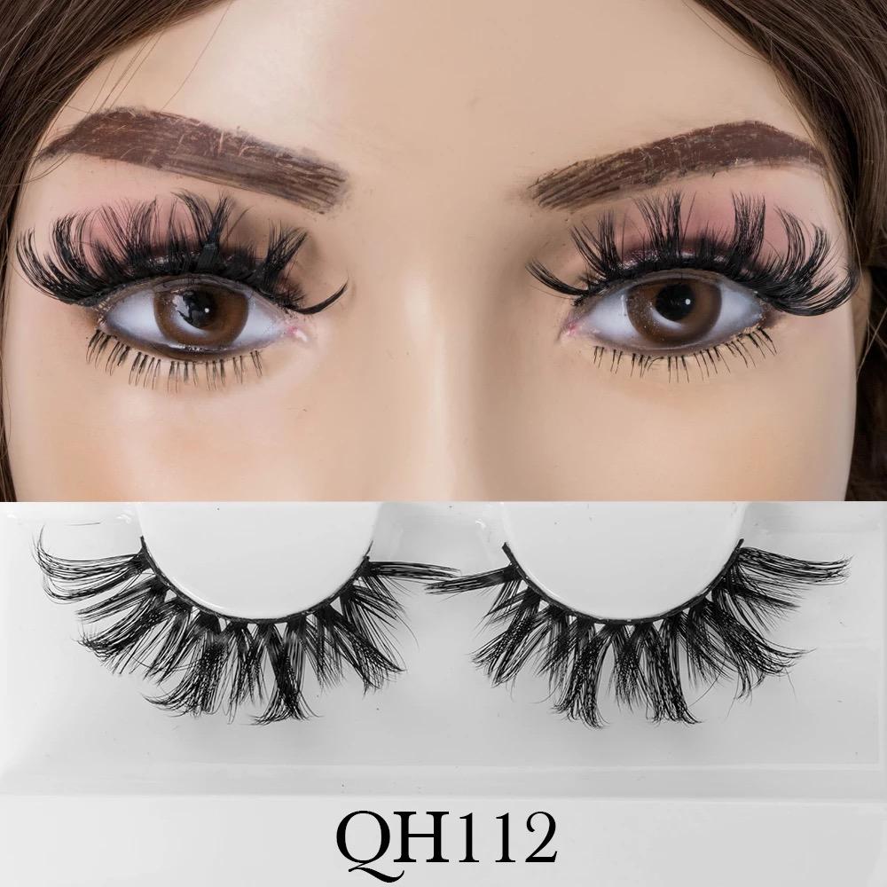 Russian Strip Lashes Winged Style Full Strip Eyelashes D Curl Faux Mink Lashes Cruelty Free Lash Vendor