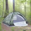 Camouflage 1-2 Person Windproof Pop-Up Camping Tent with Double Doors and Mesh