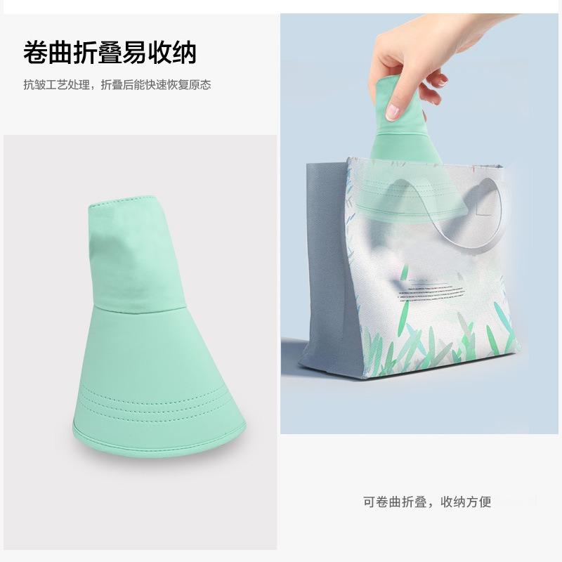 Sunscreen Hat Women's Summer UV Protection Face Protection Neck Big Eaves Removable Mask Cycling Hat Shawl Hat Shade