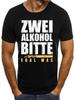 Футболка с принтом пива в выходные, вечеринка с двумя алкогольными напитками