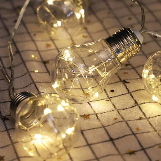 50/100 светодиодов Солнечный Пузырьковый шар Сказочный Питание G45 Гирлянда Лампа Садовый Декор