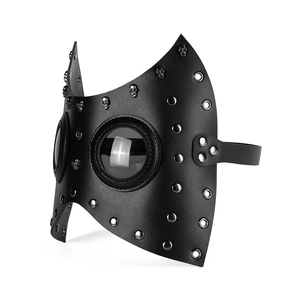 Punk Halloween Cosplay Punk Party Mask Christmas Cosplay Funny Pu Leather Mask