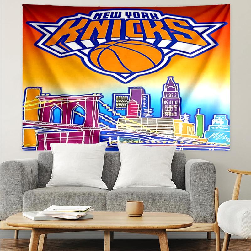Knicks logo Tapestry for Bedroom Aesthetic Classroom Tapestries Wall Hanging for Living Room Dorm Office,Ideal Creative Gift