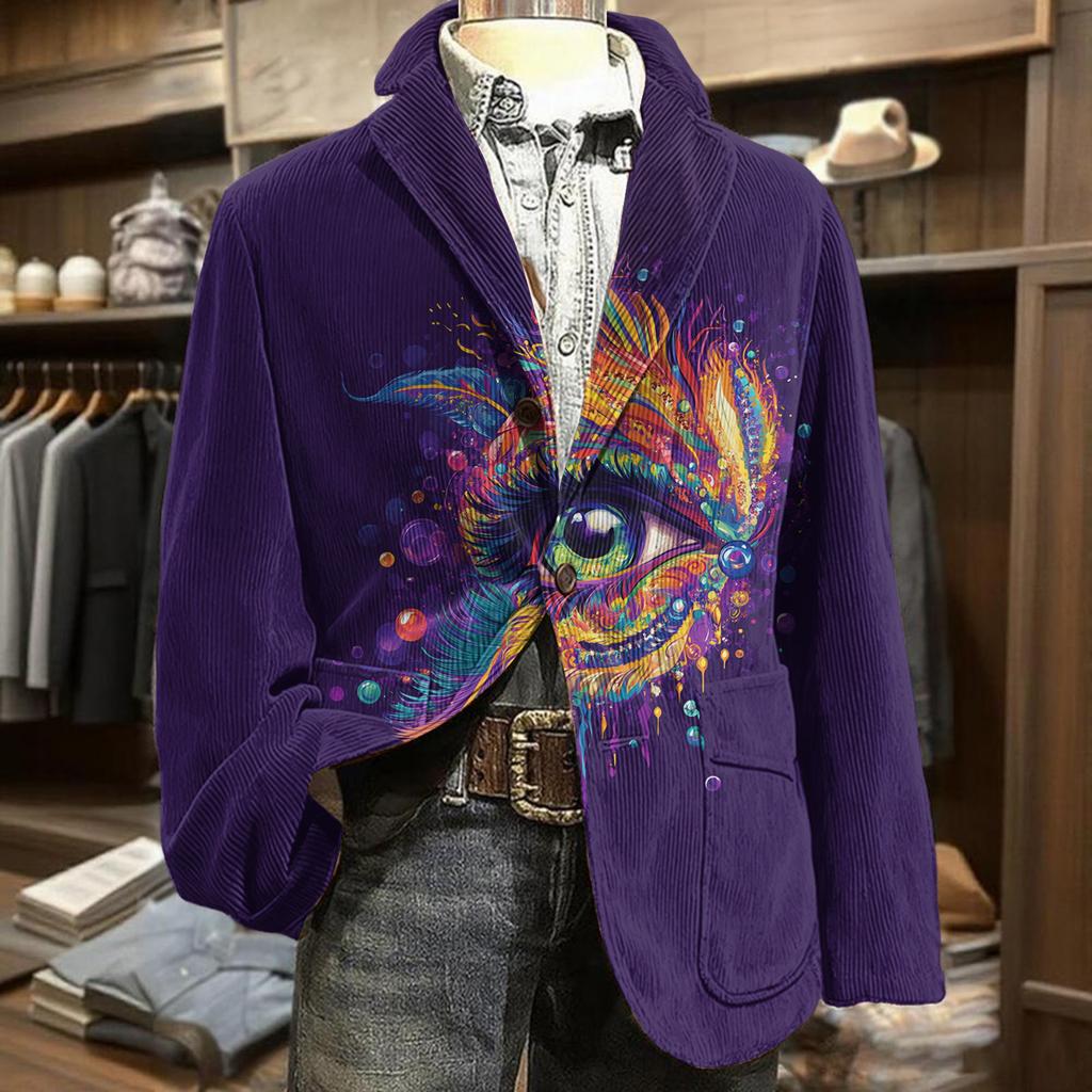 Мужская куртка в стиле business casual из вельвета
