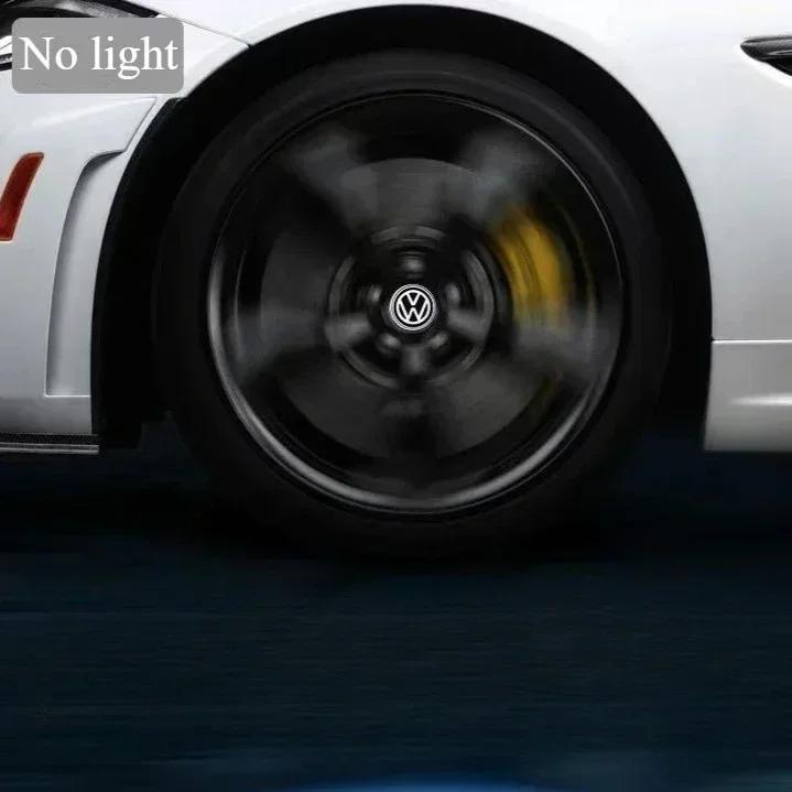 2025 Горячие 4 шт. Светодиодные колпачки на ступицу автомобиля С плавающей подсветкой Центральные колпачки колес Для VW Volkswagen golf4/6/7 toutan passat ti