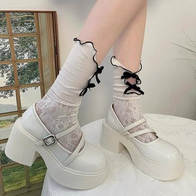 Модные туфли Мэри Джейн на очень высоком каблуке для женщин 2024 Новые готические туфли на толстой подошве для женщин Большого размера с ремешком на щиколотке Вечерние туфли Лолита