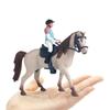 Farm Animal Rider and Horse Figurine Equestrian Rider Farm Animal Model  Living Room