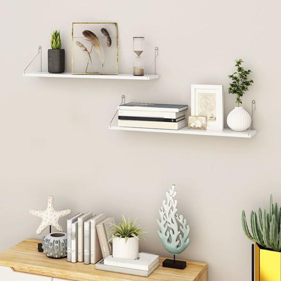 Настенный стеллаж для хранения вещей, большая демонстрационная полка, прочная, несущая, простая в сборке, универсальная плавающая полка для домашнего декора