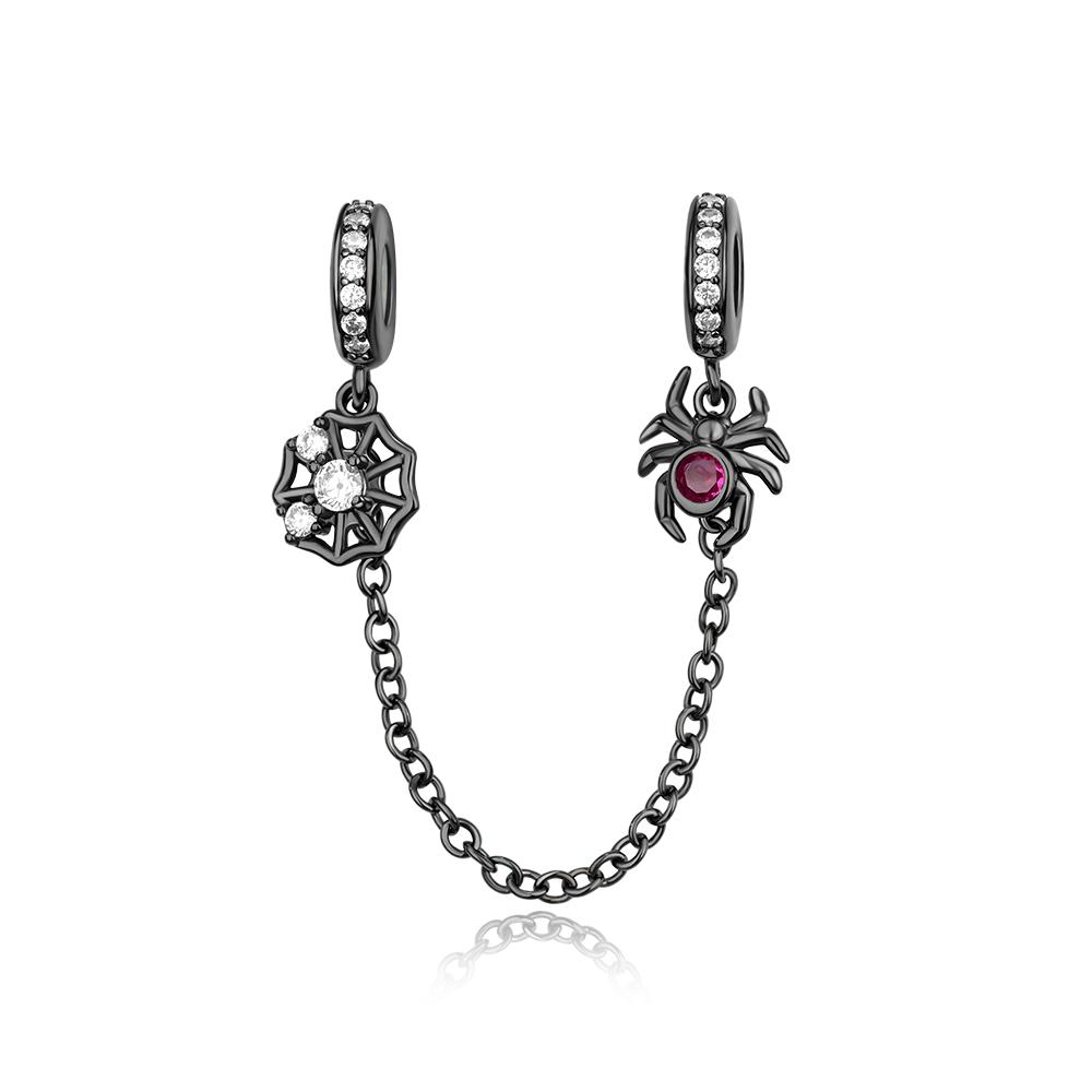 Черные готические подвески-шармы в виде кошек на Хэллоуин, подходят для медного оригинального браслета для изготовления ювелирных изделий, шармы для браслетов