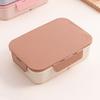 Bento Box Large Capacity 3 Compartments Reusable Lunch Box Containers Double-Layer Stackable Snack Box Meal Prep Containers for School Work Travel