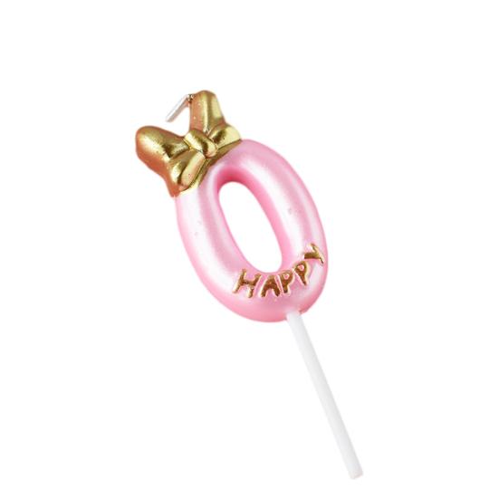 Портативные свечи для торта, изысканное привлекательное украшение, 0-9, цифровые