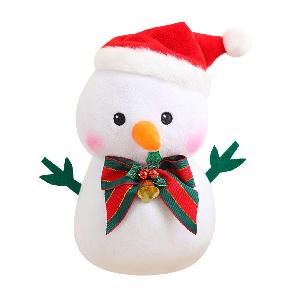 Anime Christmas Snowman Pendant Fluffy Xmas Ornament Snowman Plush Toy  Christmas Gift