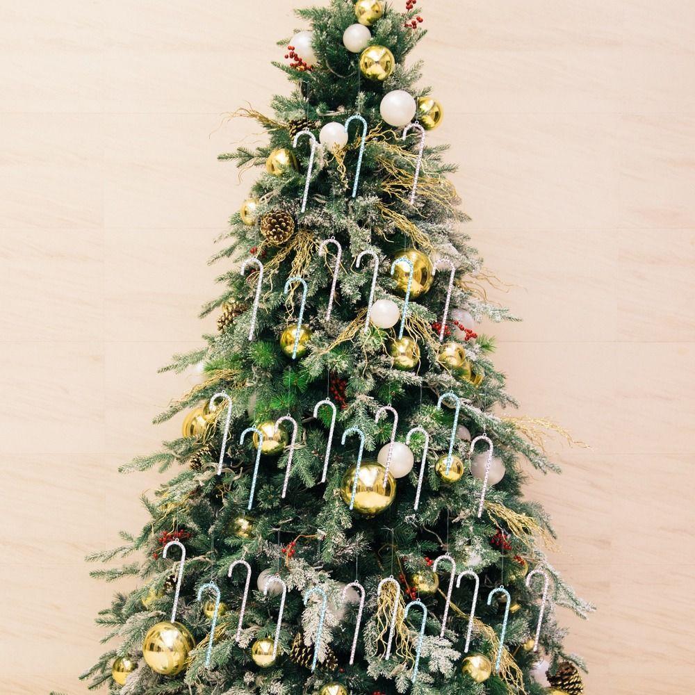 Clear Simulation Christmas Snowflakes Transparent Icicle Pendants Xmas Tree Ornaments New Year