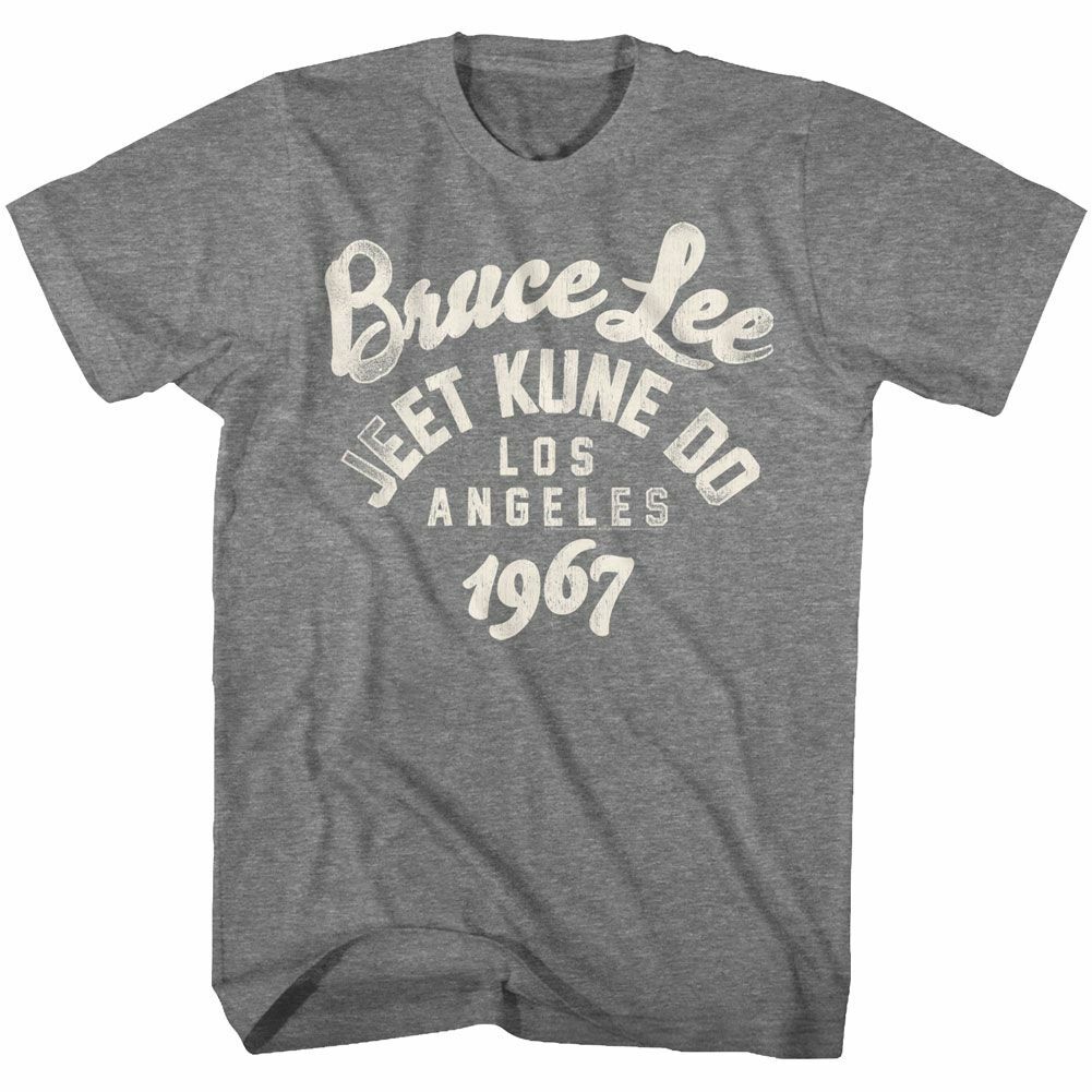 Bruce Lee Be Water '67 Graphite Heather T-Shirt Mens Womens Tees Top