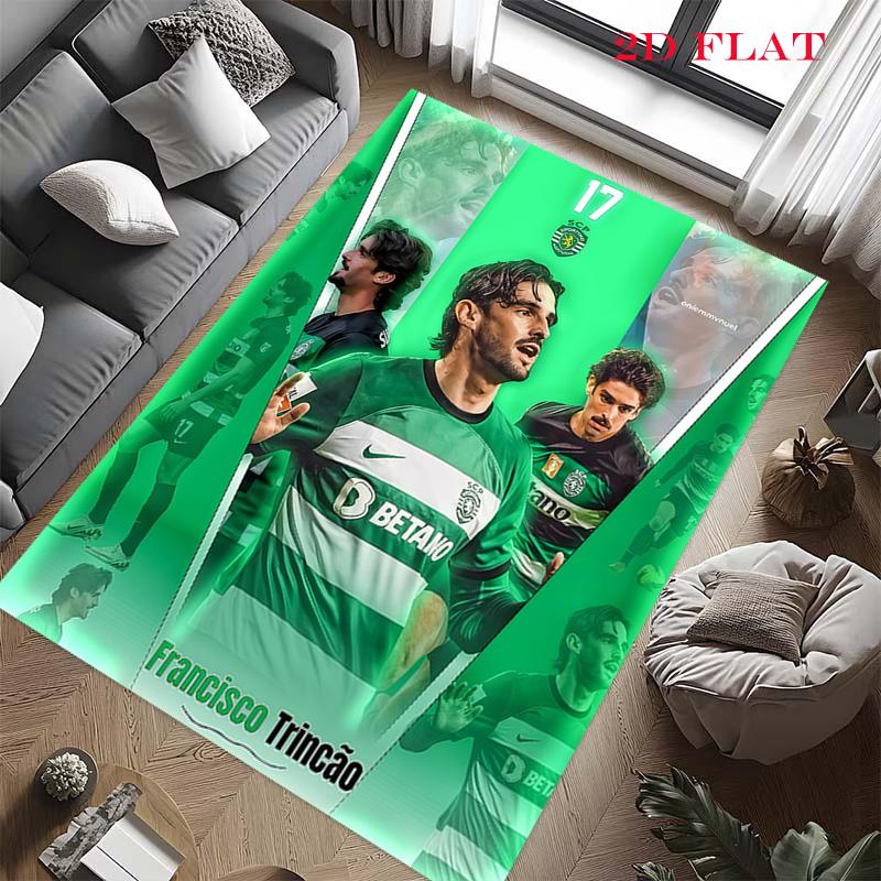 Ковер Sporting CP для гостиной, спальни, дома, украшение дивана, нескользящий коврик для игр детей