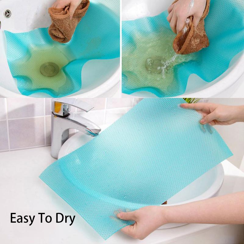 Silicone Refrigerator Waterproof Pad Can Diy Size Non-toxic Non-slip Deodorant Washable Reusable Fridge Mats Cabinet Table Mat