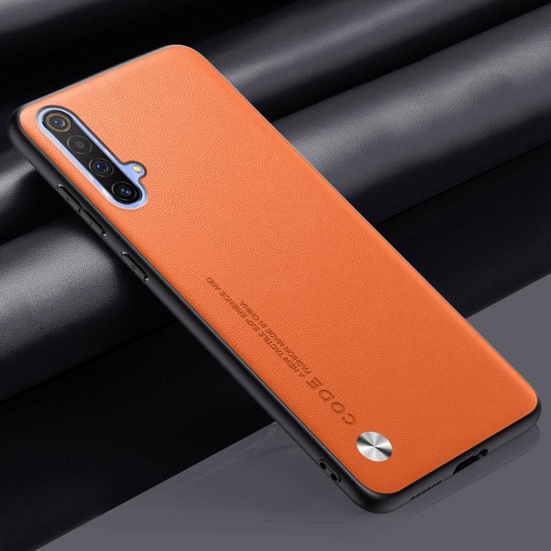 Роскошный чехол из искусственной кожи для Realme X3 SuperZoom, задняя крышка, матовый силиконовый чехол для телефона с полной защитой для Realme X50 5G RealmeX3