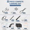 Стартовый набор для консервирования с решеткой, Набор для консервирования для начинающих 11 шт., Подъемник для банок, Воронка, Ключ, Щипцы, Подъемник для крышек, Удаление пузырьков,