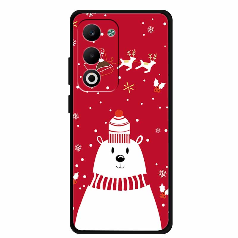 Christmas Phone Case For Oppo A5 5G CPH2735 / A5 4G CPH2727 Christmas Tree Soft Silicone TPU Back Cover Bumper For Oppo A5 Coque