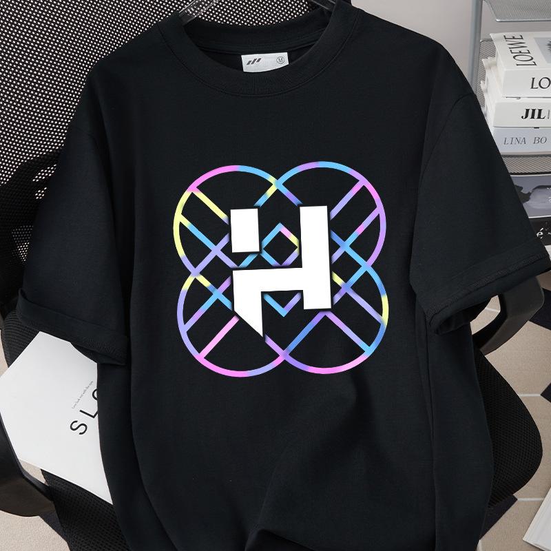 KPop Demon Hunters Huntrix Printing Men T-shirt Summer Cotton Short Sleeve Tshirt for Female O-neck Women Tee Streetwear Tops