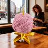 Держатель пряжи для вязания крючком, вязания спицами, 3D-печать, прялка для пряжи в форме звезды, вращающийся диспенсер для клубка пряжи, подставка для любителей вязания крючком