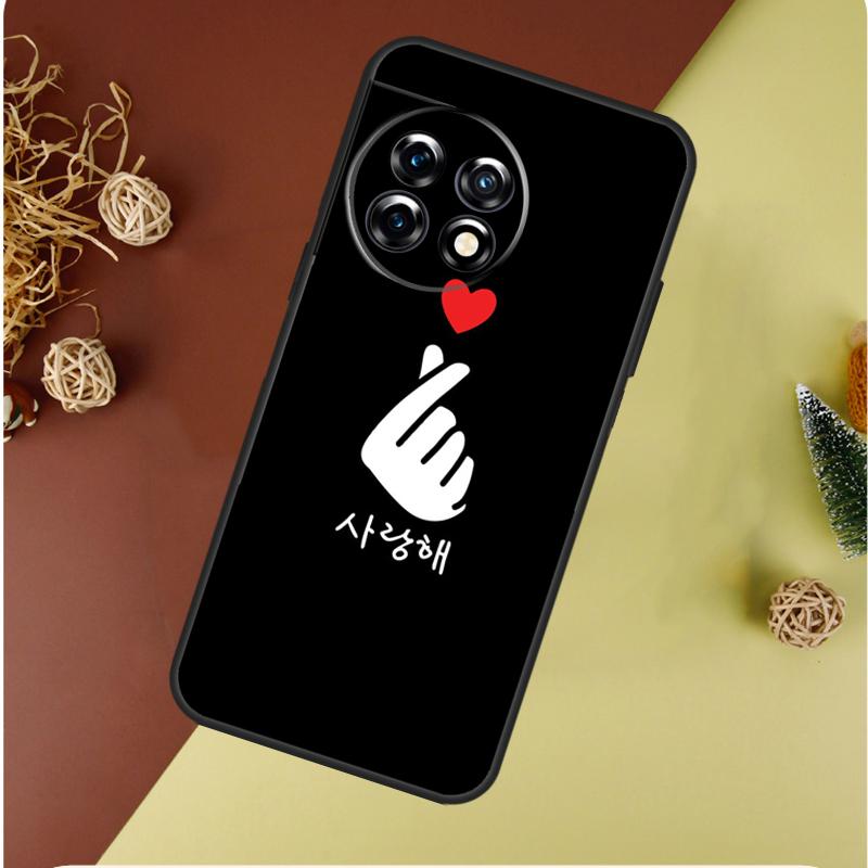 Чехол для телефона Kpop Пальцевое Сердце Для OnePlus 13 13R 12 12R 11 9 10 Pro 8T 9RT 10T 10R N20 N30 Nord CE 2 3 4 Lite