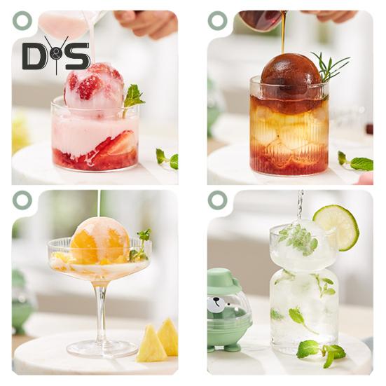 Безопасная сферическая форма, легкая деформация, новинка, силиконовый шарик для изготовления кубиков льда