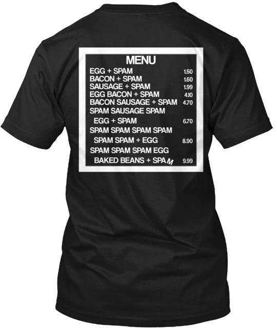 Футболка Spam Menu T-shirt Сделано в США Размеры от S до 5XL