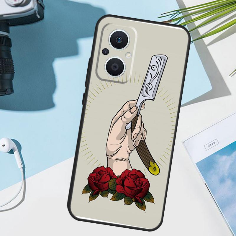 Чехол для парикмахера стилиста волос для OPPO Reno 14F 13F 12F 11F 8T 7 8 Lite 10 11 12 13 14 Чехол для OPPO Find X9 X8 X5 X6 Pro