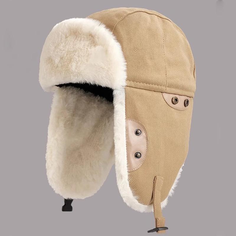 Pilot Lei Feng Hat Men Winter Thick Warm Ear Protection Northeast Cotton Hat Children Locomotive Hat