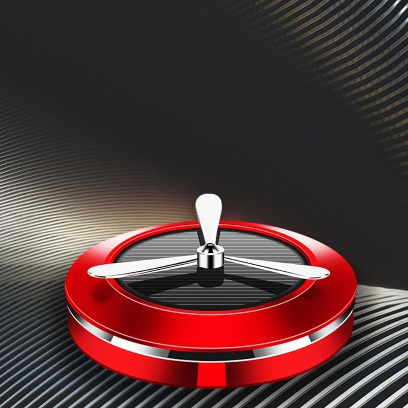 Автоматический вращающийся аромадиффузор на солнечной батарее, освежители воздуха, декор для приборной панели, украшение