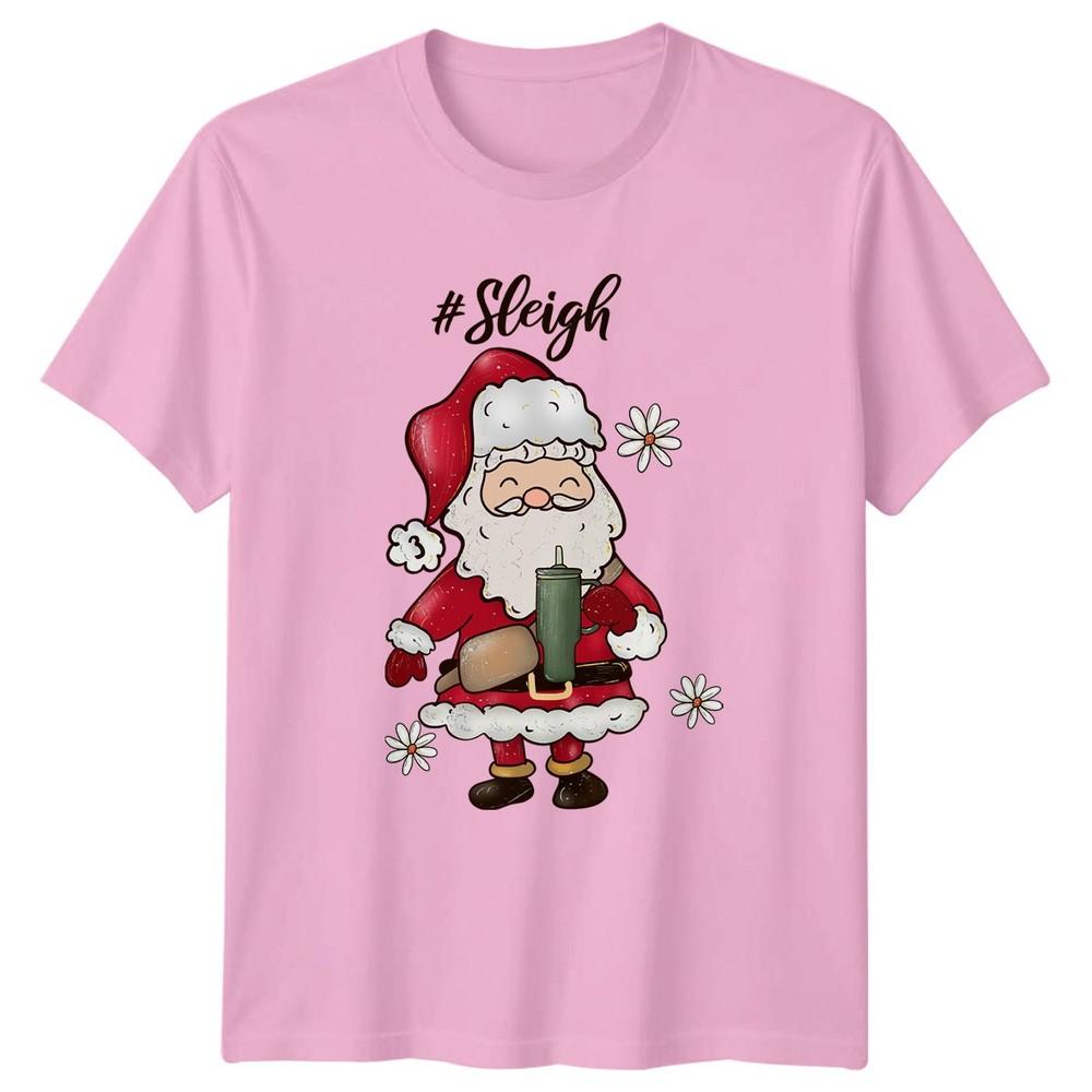 Sleigh Christmas Santa Claus Holidays Unisexs TShirt Unisexs Tee Graphic Unisex Top