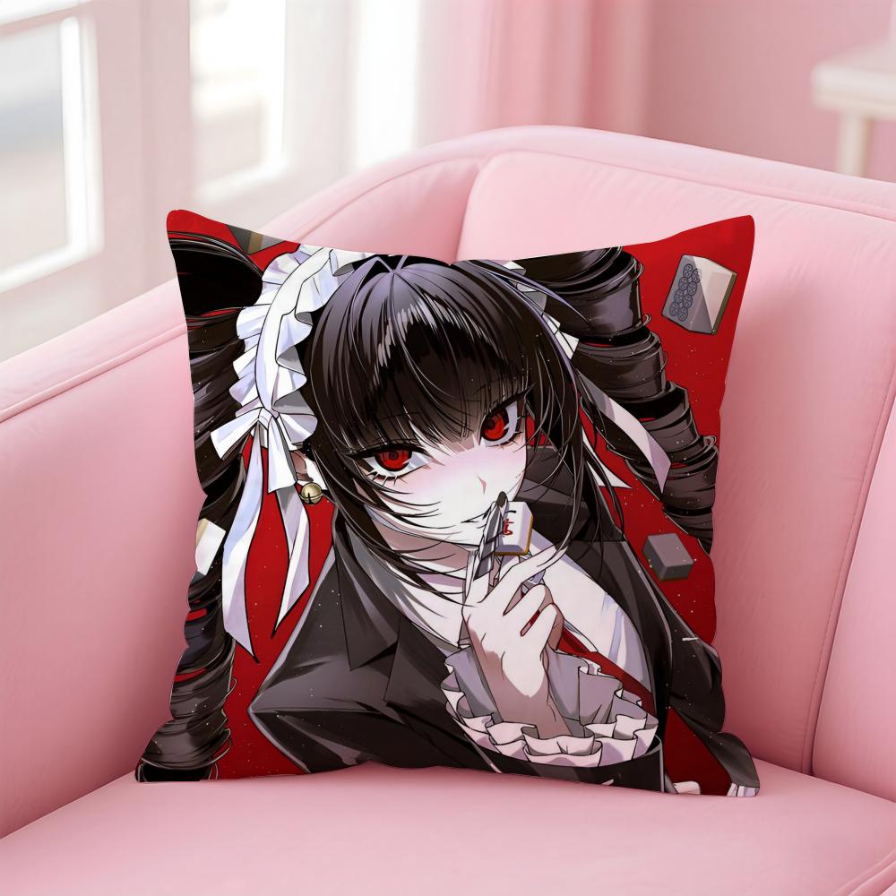 Подушка с принтом аниме Danganronpa Наволочка Короткий плюш Невидимая молния Для комнаты Дивана