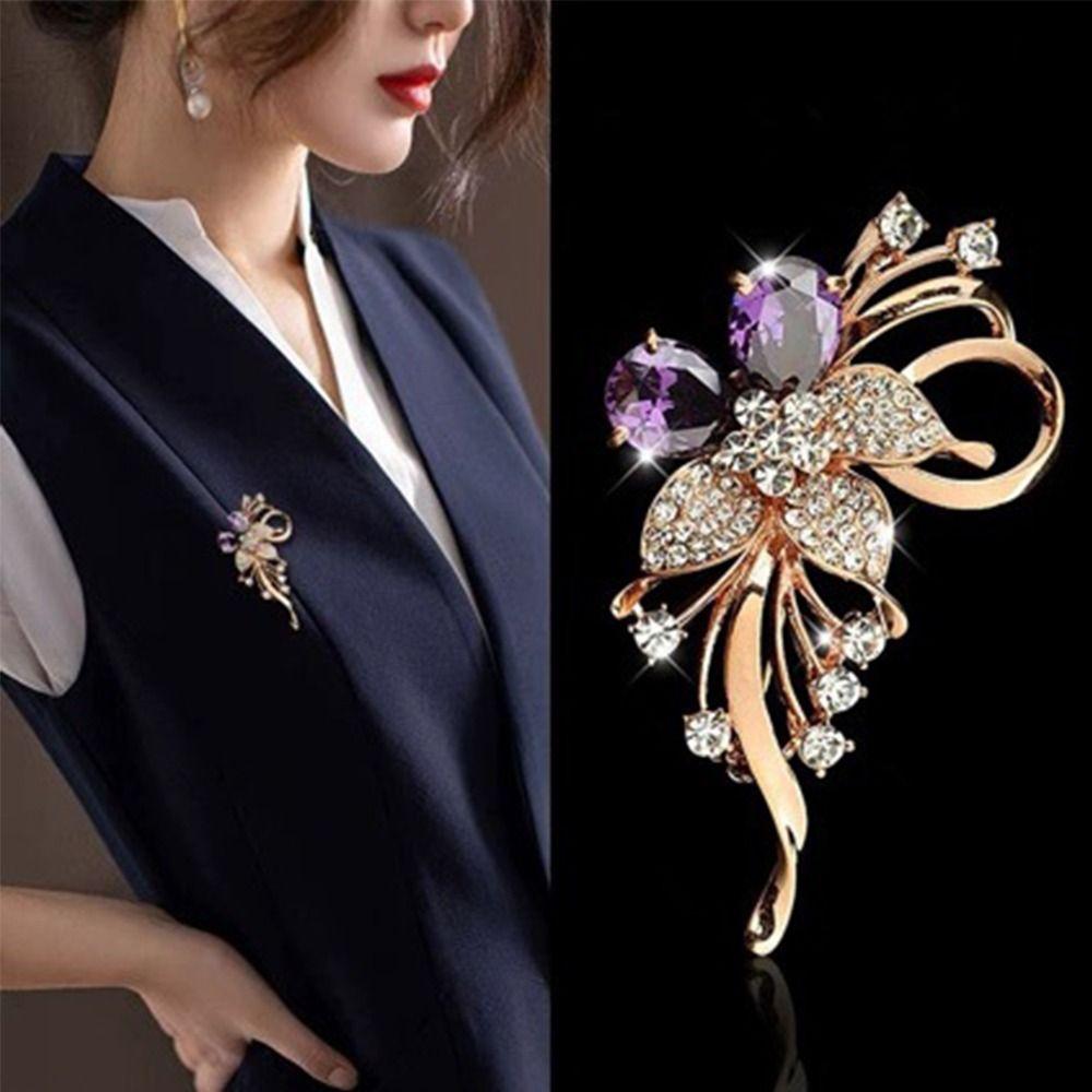 Sophisticated Corsage High-end Sweater Pins New Flowers Brooch for Sweater Coat Accessories