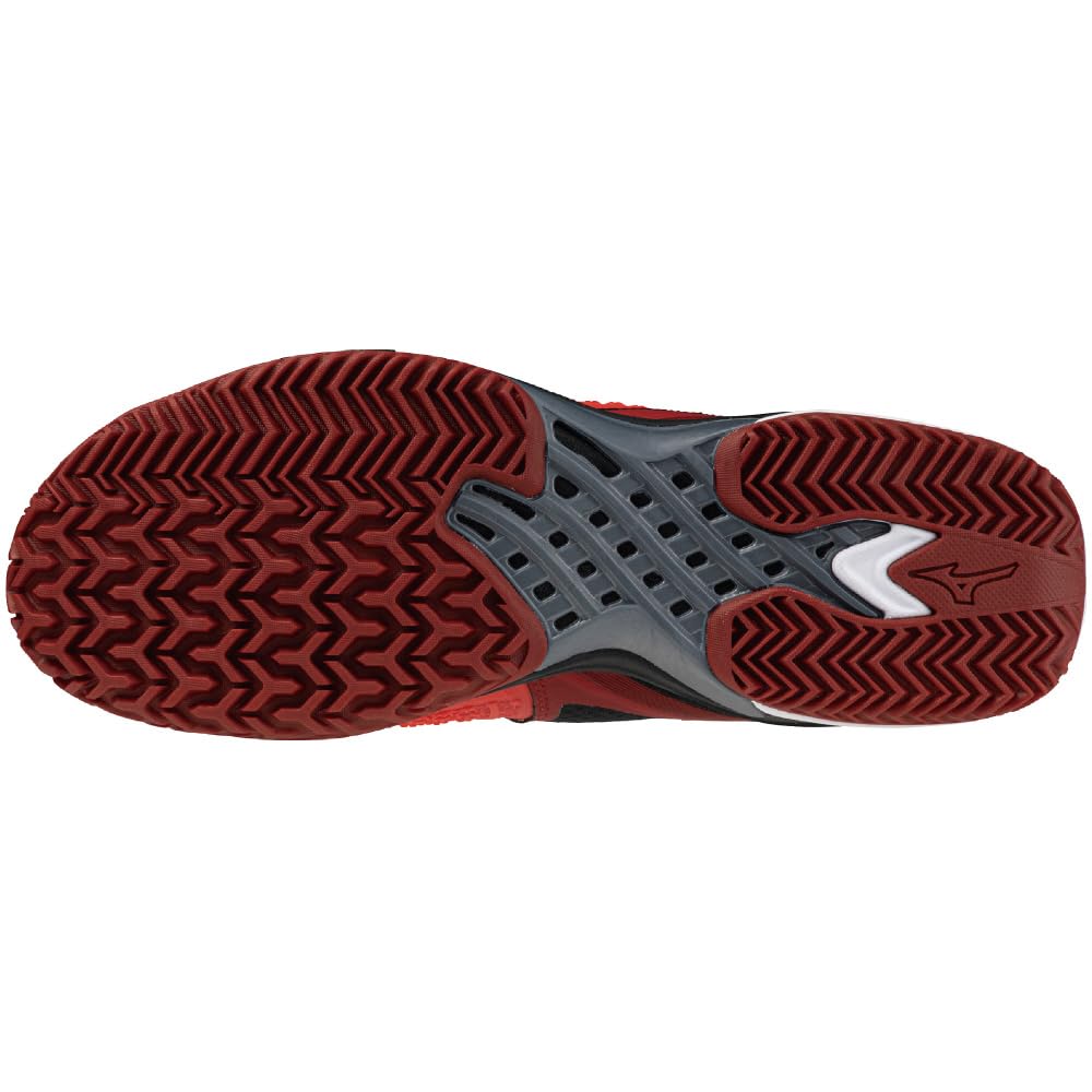 Теннисные кроссовки Wave Exceed TOUR 6 OC Клубные занятия на корте с искусственной травой Легкие Мягкий теннис Хард-теннис Красный x Белый x Черный см 2E [Mizuno]