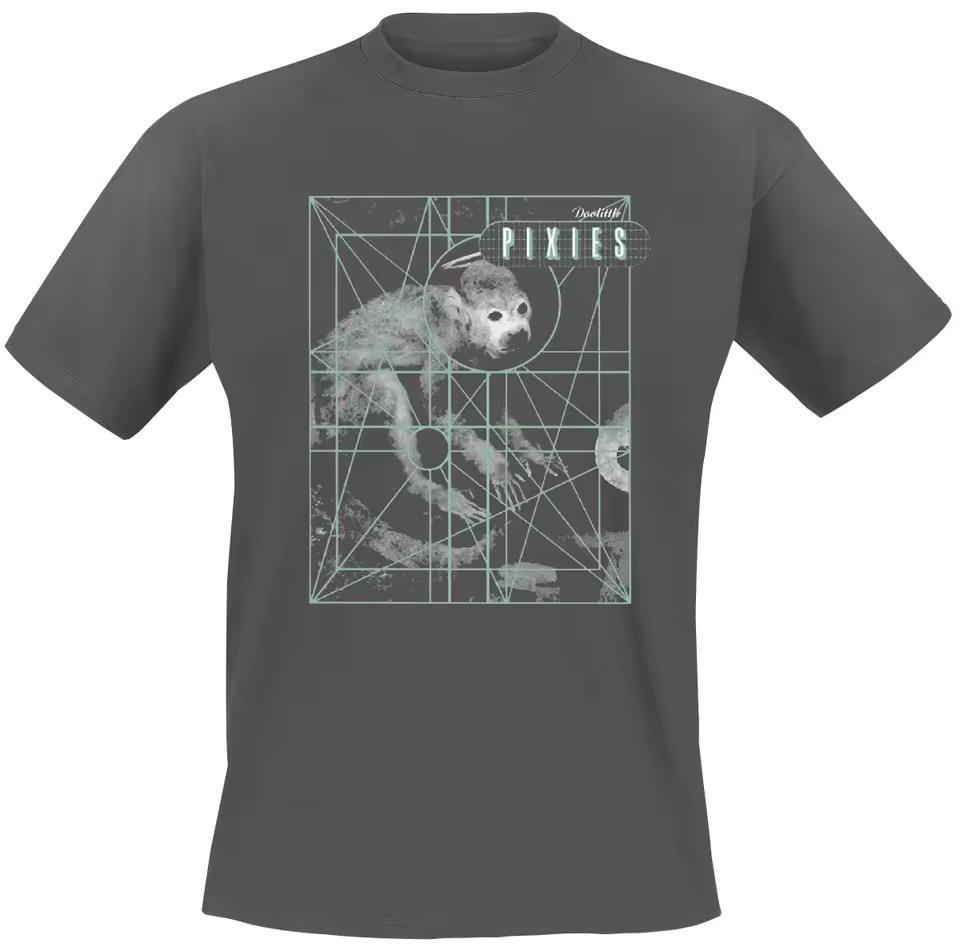 Monkey Grid Pixies Band T-Shirt 100% Cotton Graphic Tee Men Women Summer Streetwear Top